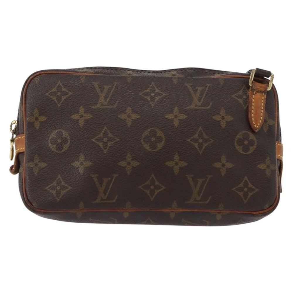 Louis Vuitton Monogram Marly Bandouliere Shoulder Bag Brown